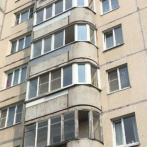 балкон с закруглением